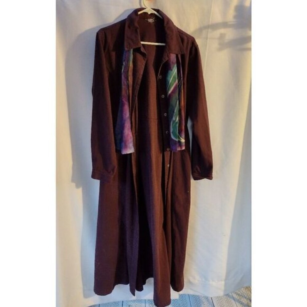 Corduroy trench coat 